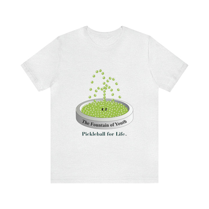 The Pickleball Fountain-Green Unisex T-Shirt - Great Pickleball Stuff