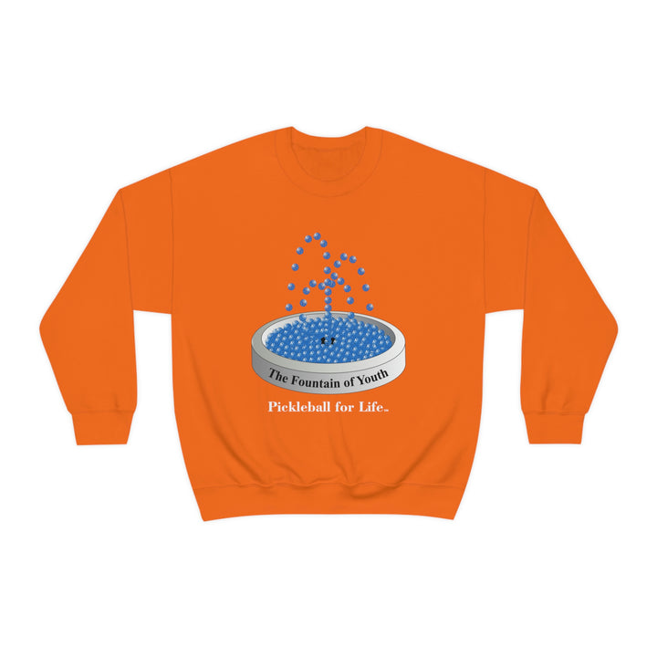 The Pickleball Fountain-Blue Unisex Crewneck Sweatshirt - Great Pickleball Stuff