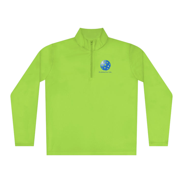 Pickleball for Life-Blue Unisex Quarter-Zip Pullover - Great Pickleball Stuff