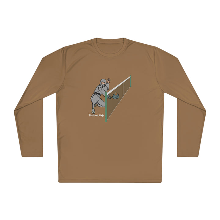 Pickleball Ninja Dinking-Male Unisex Moisture-Wicking Long Sleeve Tee - Great Pickleball Stuff