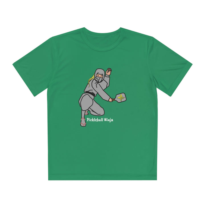 Pickleball Ninja-Female Youth Moisture-Wicking T-Shirt - Great Pickleball Stuff