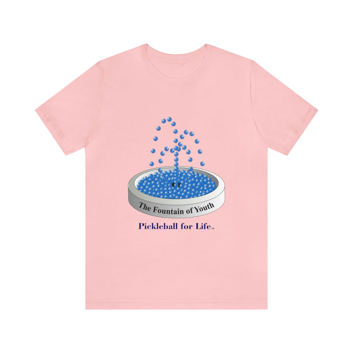 The Pickleball Fountain-Blue Unisex T-Shirt - Great Pickleball Stuff