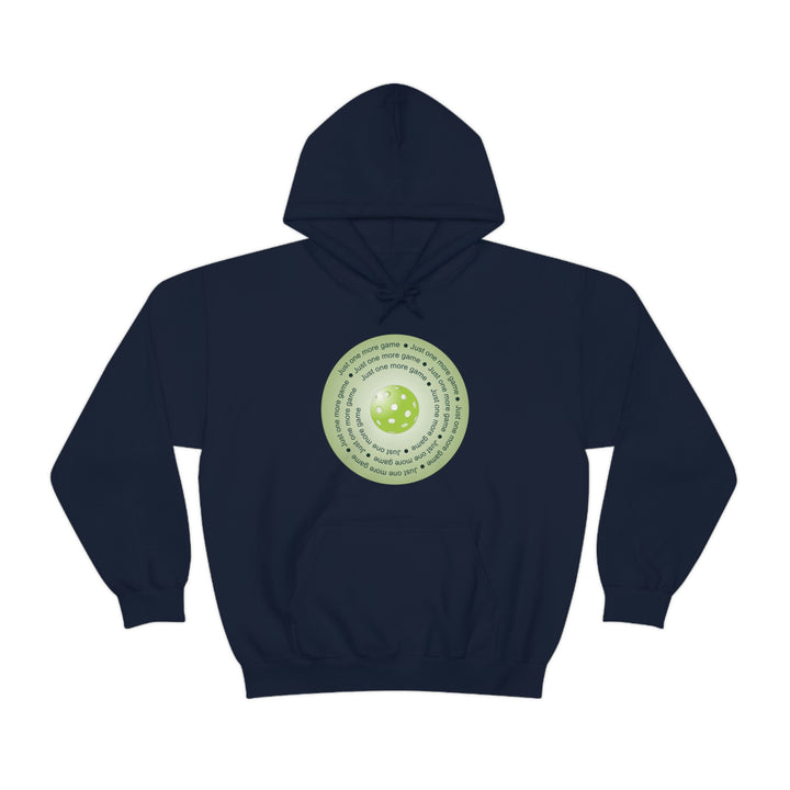 Just One More Game-Green Unisex Hoodie - Great Pickleball Stuff