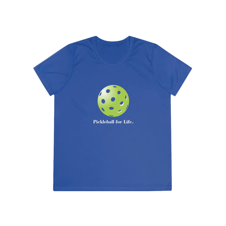 Pickleball for Life-Green Women's Moisture-Wicking T-Shirt - Great Pickleball Stuff