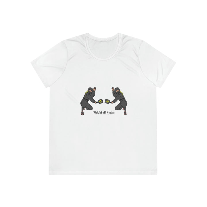 Pickleball Ninjas-Women's Doubles Women's Moisture-Wicking T-Shirt - Great Pickleball Stuff