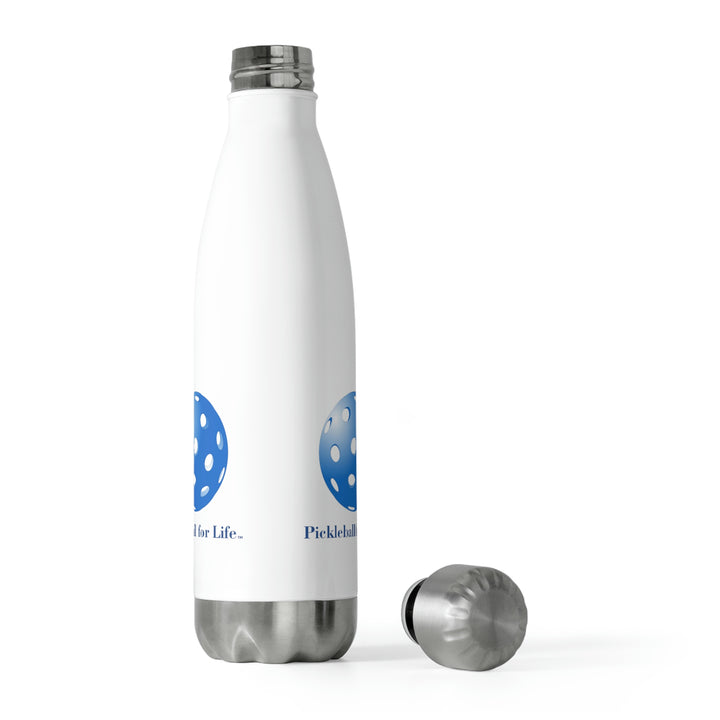 Pickleball for Life-Blue Insulated Water Bottle (20oz) - Great Pickleball Stuff