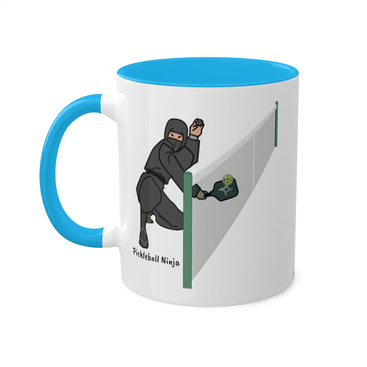 Pickleball Ninja Dinking-Male Coffee Mug-Great Pickleball Stuff