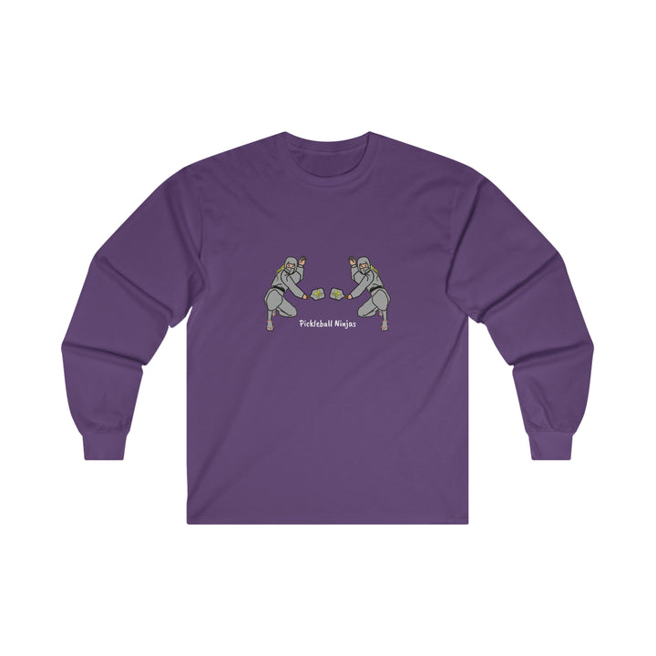 Pickleball Ninjas-Women's Doubles Ultra Cotton Long Sleeve Tee - Great Pickleball Stuff