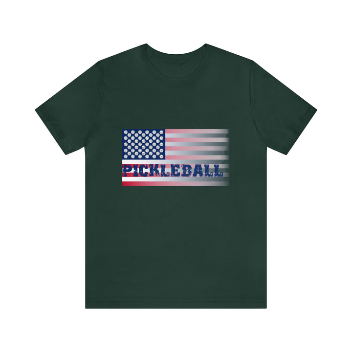 Pickleball Flag (Faded) Unisex T-Shirt - Great Pickleball Stuff