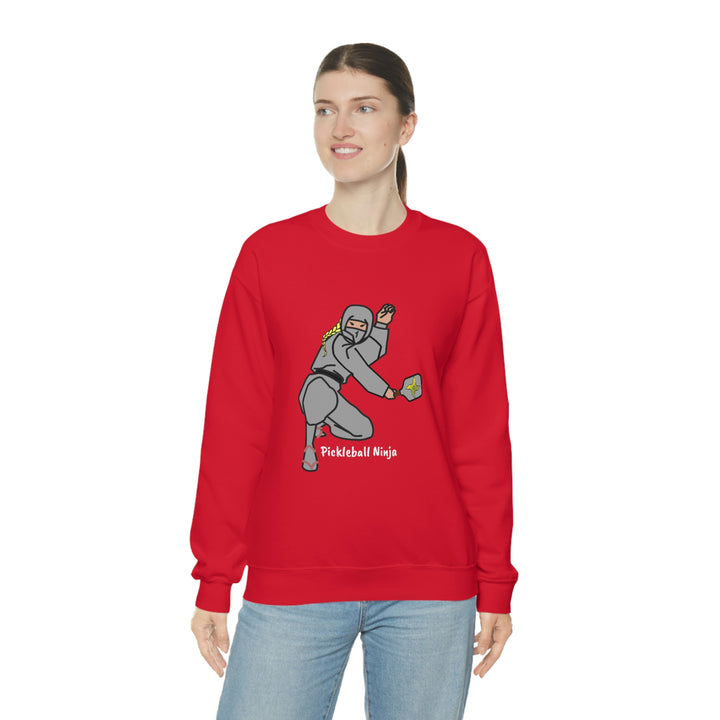 Pickleball Ninja-Female Unisex Crewneck Sweatshirt - Great Pickleball Stuff