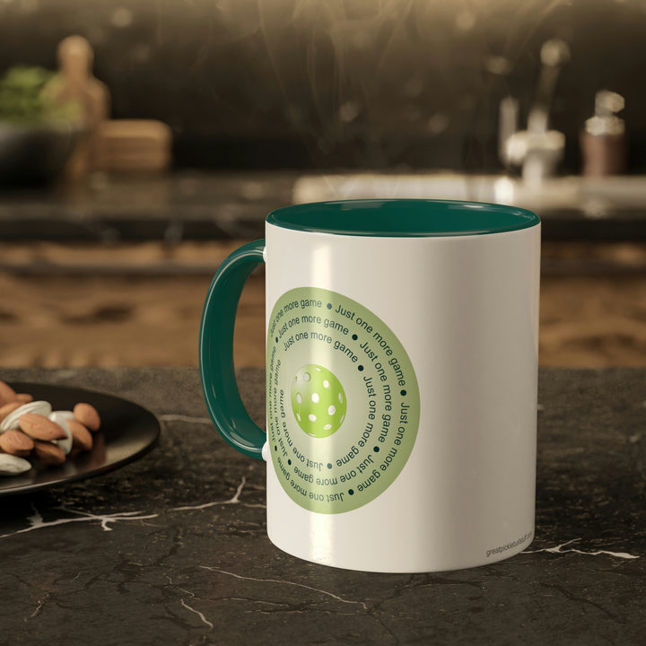 Just One More Game-Green Coffee Mug - Great Pickleball Stuff