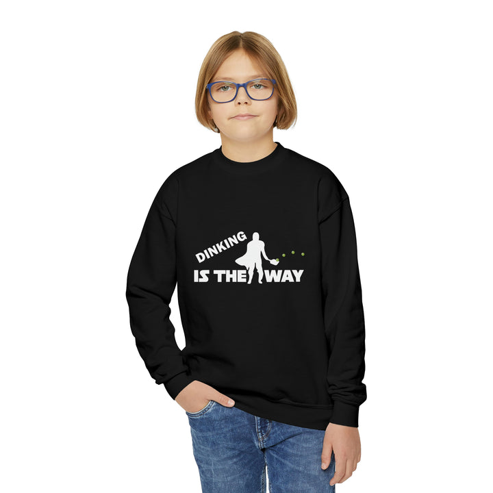 Dinking is the Way Youth Crewneck Sweatshirt - Great Pickleball Stuff