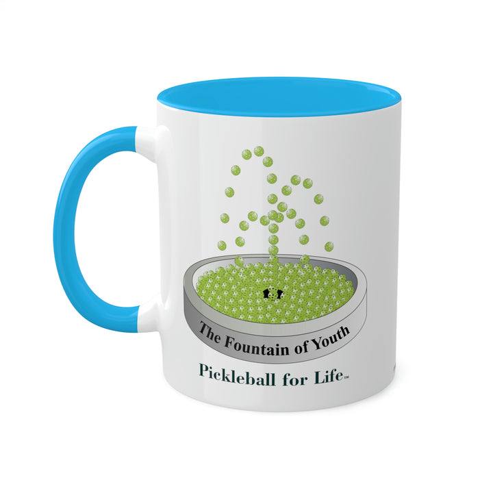 The Pickleball Fountain-Green Coffee Mug-Great Pickleball Stuff