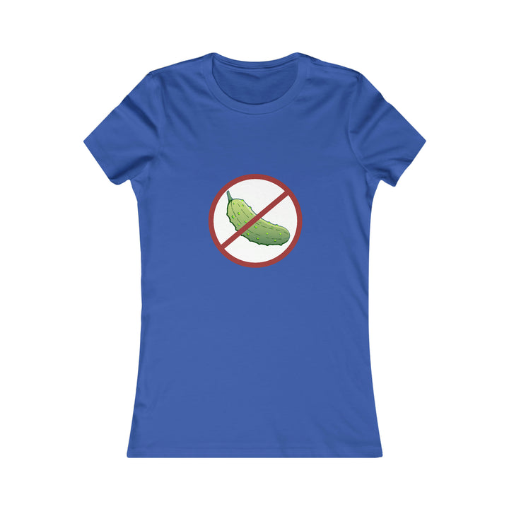 No Pickle! Women's Slim-Fit Premium Cotton T-Shirt - Great Pickleball Stuff