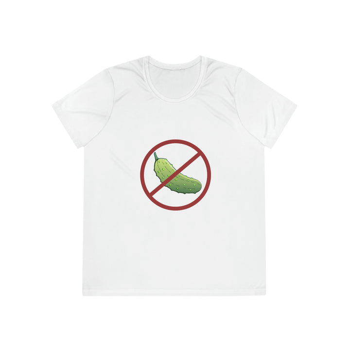 No Pickle! Women's Moisture-Wicking T-Shirt - Great Pickleball Stuff