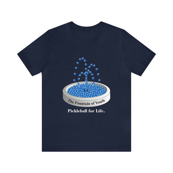 The Pickleball Fountain-Blue Unisex T-Shirt - Great Pickleball Stuff