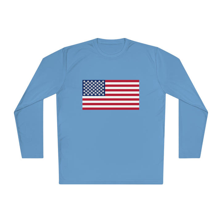 Pickleball Stars Flag Unisex Moisture-Wicking Long Sleeve Tee - Great Pickleball Stuff