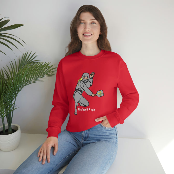 Pickleball Ninja-Female Unisex Crewneck Sweatshirt - Great Pickleball Stuff