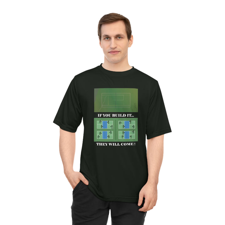 If You Build It They Will Come Unisex Moisture-Wicking T-Shirt - Great Pickleball Stuff