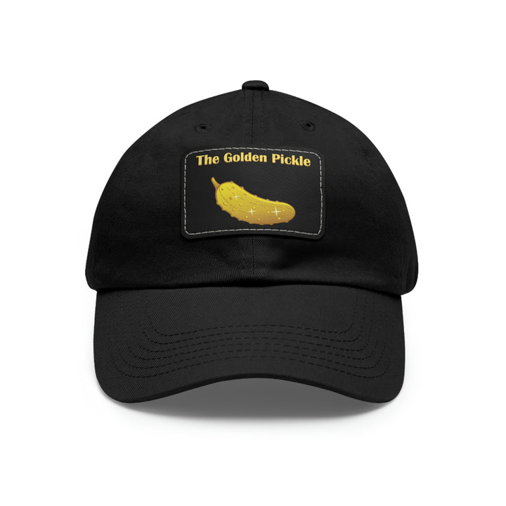 The Golden Pickle Pickleball Cap with Leather Patch - Great Pickleball Stuff