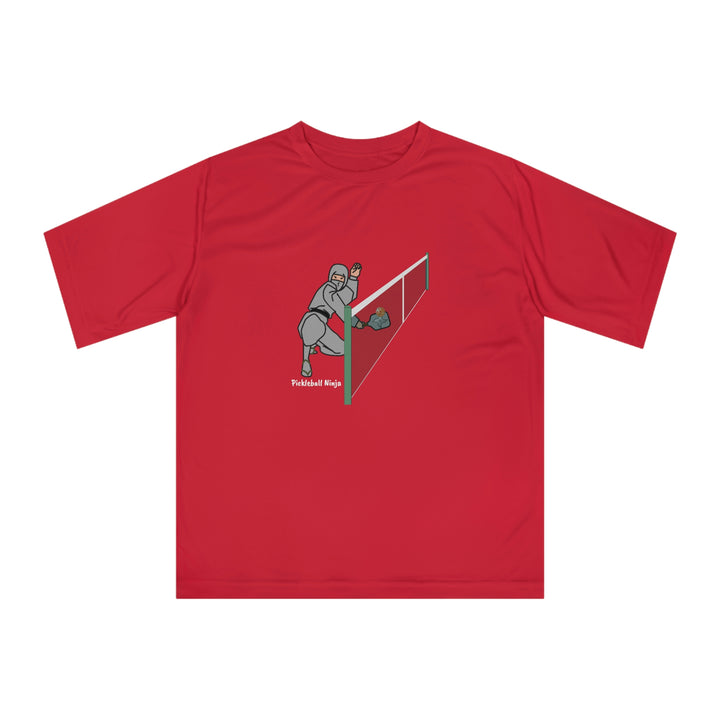 Pickleball Ninja Dinking-Male Unisex Moisture-Wicking T-Shirt - Great Pickleball Stuff