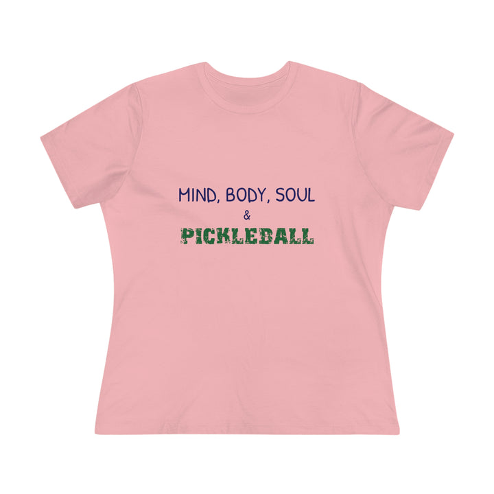 Mind, Body, Soul & Pickleball Women's Relaxed-Fit T-shirt - Great Pickleball Stuff