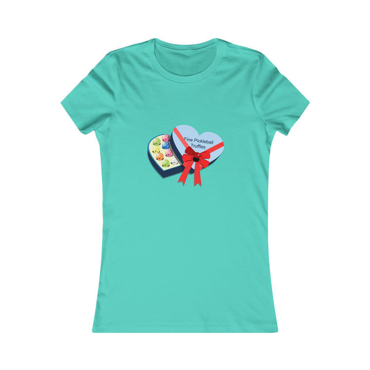 Pickleball Truffles Women's Slim-Fit Premium Cotton T-Shirt - Great Pickleball Stuff