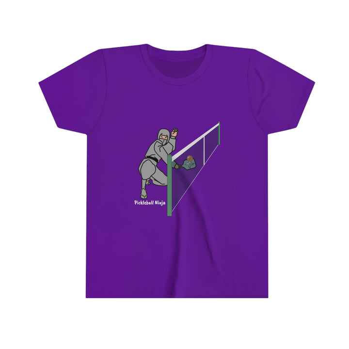 Pickleball Ninja Dinking-Male Youth T-Shirt - Great Pickleball Stuff