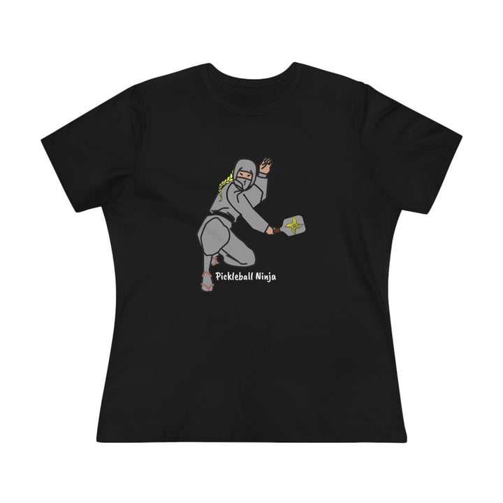 Pickleball Ninja-Female Women's Relaxed-Fit T-Shirt - Great Pickleball Stuff