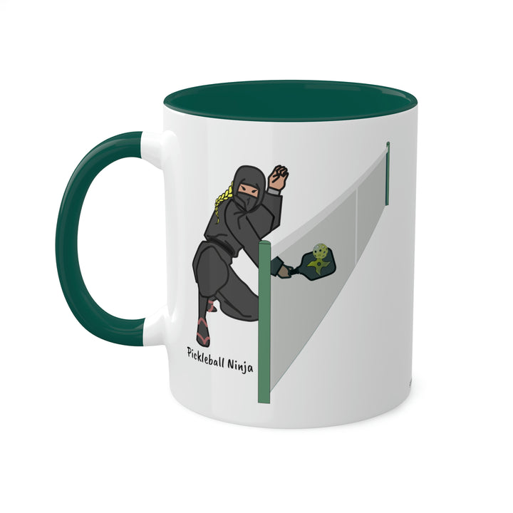 Pickleball Ninja Dinking-Female Coffee Mug-Great Pickleball Stuff