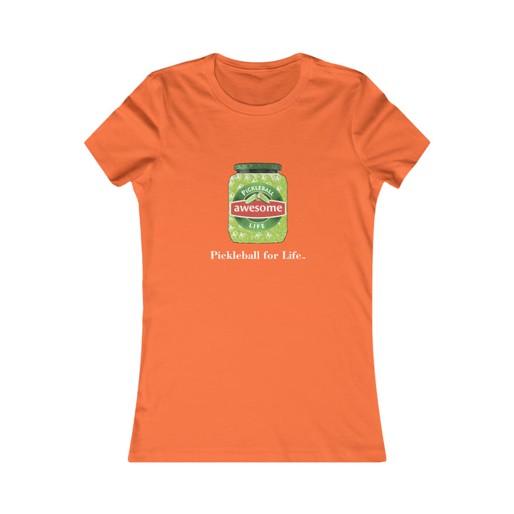 Awesome Pickles Women's Slim-Fit Premium Cotton T-Shirt - Great Pickleball Stuff