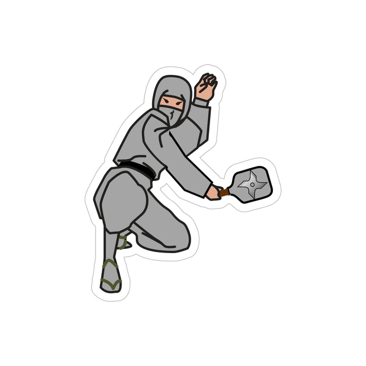 Pickleball Ninja-Male Decal - Great Pickleball Stuff