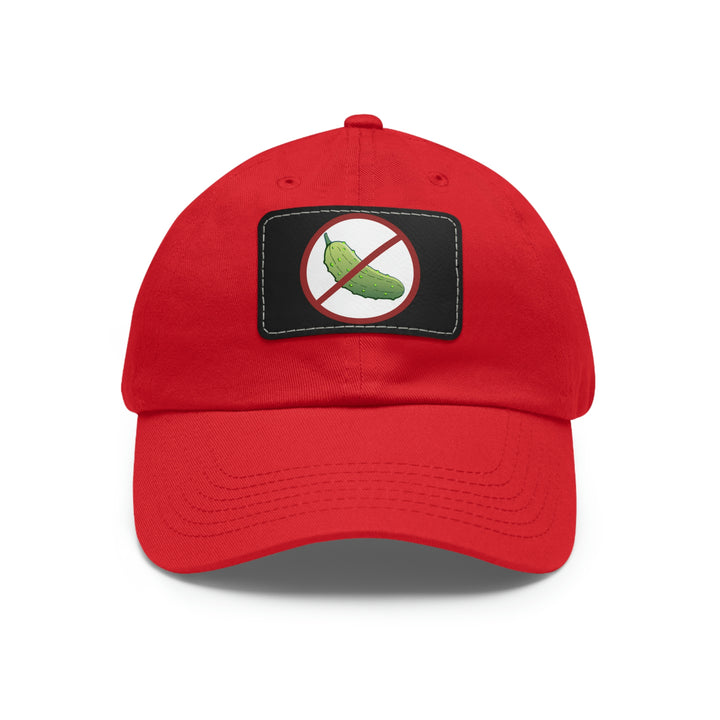 No Pickle! Pickleball Cap with Leather Patch - Great Pickleball Stuff