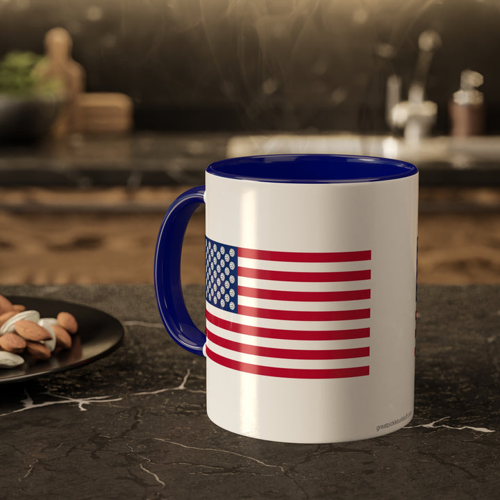 Pickleball Stars Flag Coffee Mug-Great Pickleball Stuff