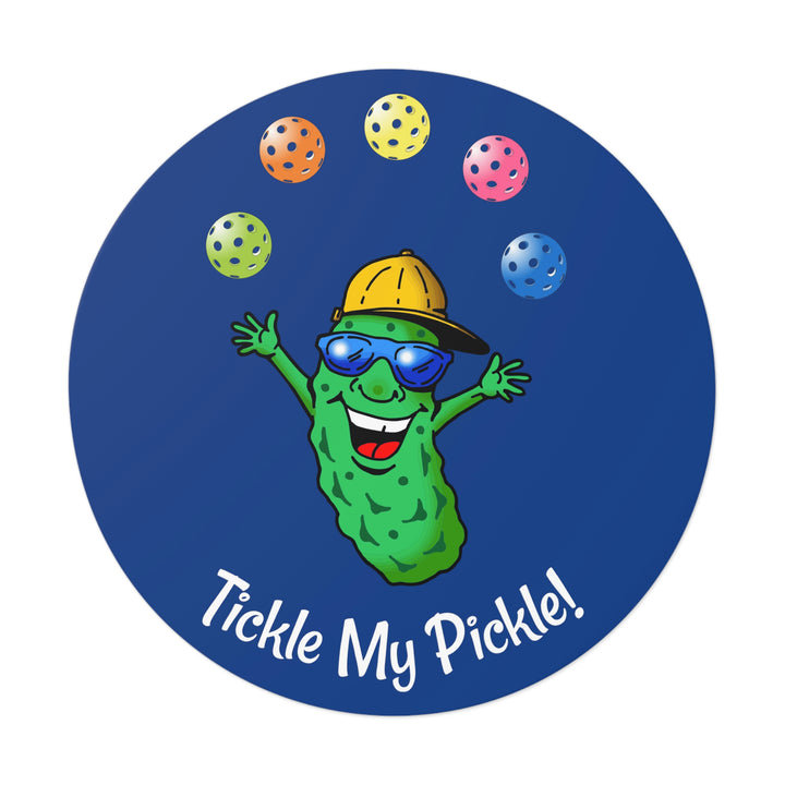 Tickle My Pickle Decal-Navy - Great Pickleball Stuff