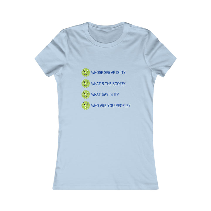 Who Are You People? Women's Slim-Fit Premium Cotton T-Shirt - Great Pickleball Stuff