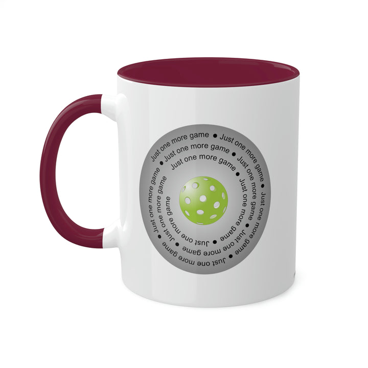 Just One More Game-Silver Coffee Mug - Great Pickleball Stuff