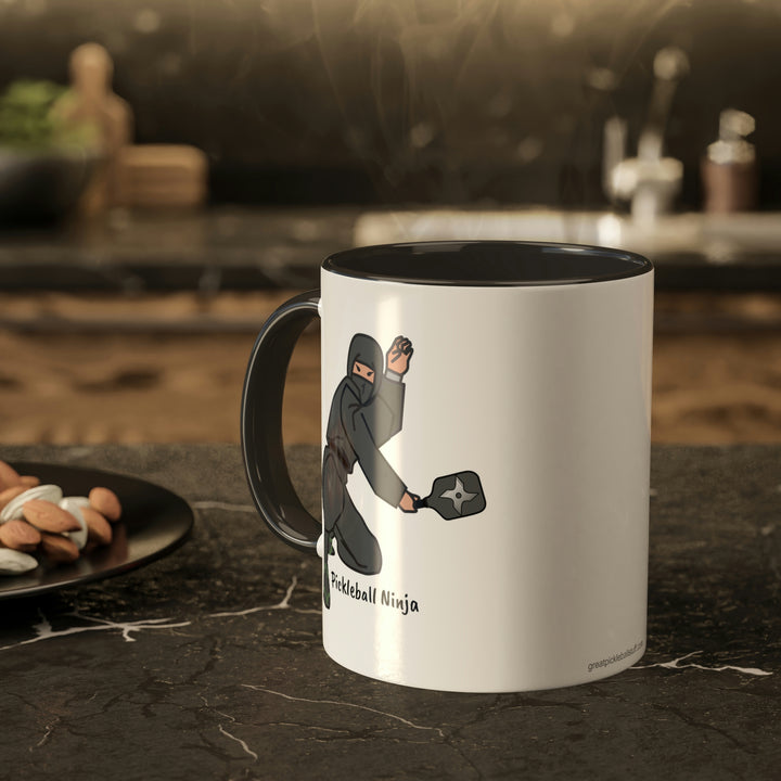 Pickleball Ninja-Male Coffee Mug-Great Pickleball Stuff