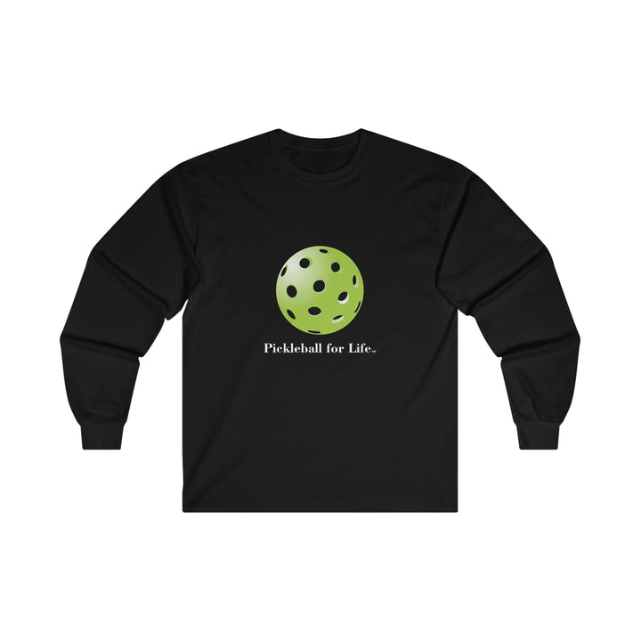 Pickleball for Life-Green Ultra Cotton Long Sleeve Tee - Great Pickleball Stuff