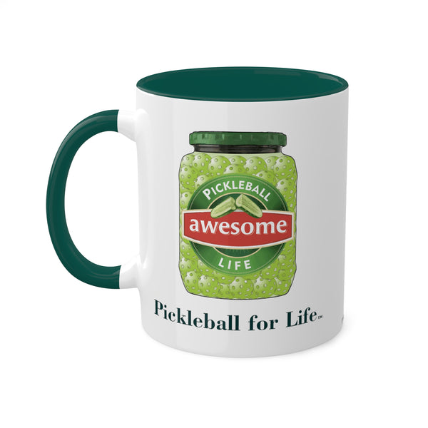 Awesome Pickles Coffee Mug-Great Pickleball Stuff