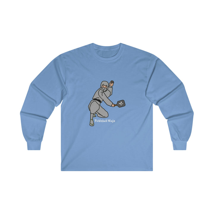 Pickleball Ninja-Male Ultra Cotton Long Sleeve Tee - Great Pickleball Stuff