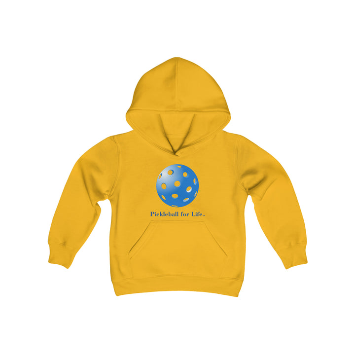 Pickleball for Life-Blue Youth Hoodie - Great Pickleball Stuff