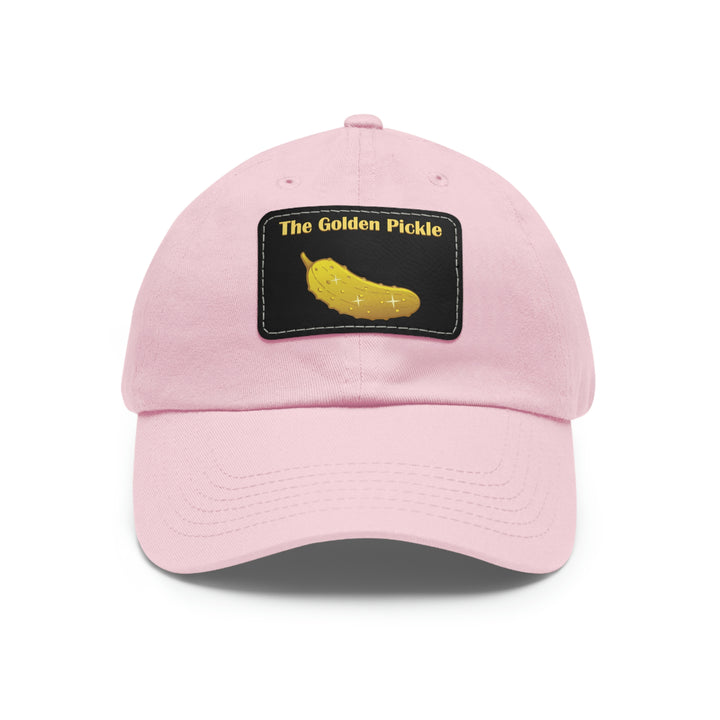 The Golden Pickle Pickleball Cap with Leather Patch - Great Pickleball Stuff