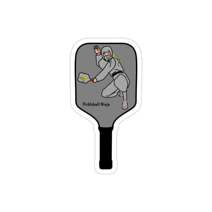 Pickleball Ninja-Female Paddle Decal - Great Pickleball Stuff