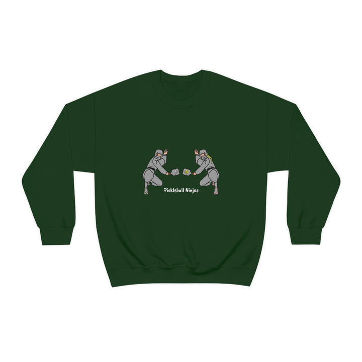 Pickleball Ninjas-Mixed Doubles Unisex Crewneck Sweatshirt - Great Pickleball Stuff