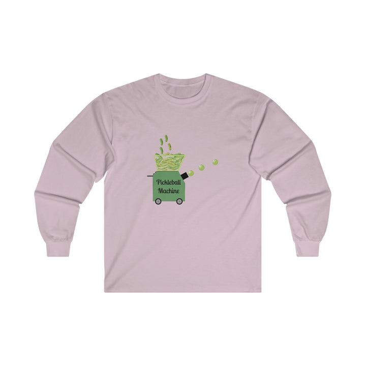 The Pickleball Machine Ultra Cotton Long Sleeve Tee - Great Pickleball Stuff