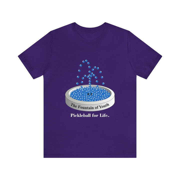 The Pickleball Fountain-Blue Unisex T-Shirt - Great Pickleball Stuff