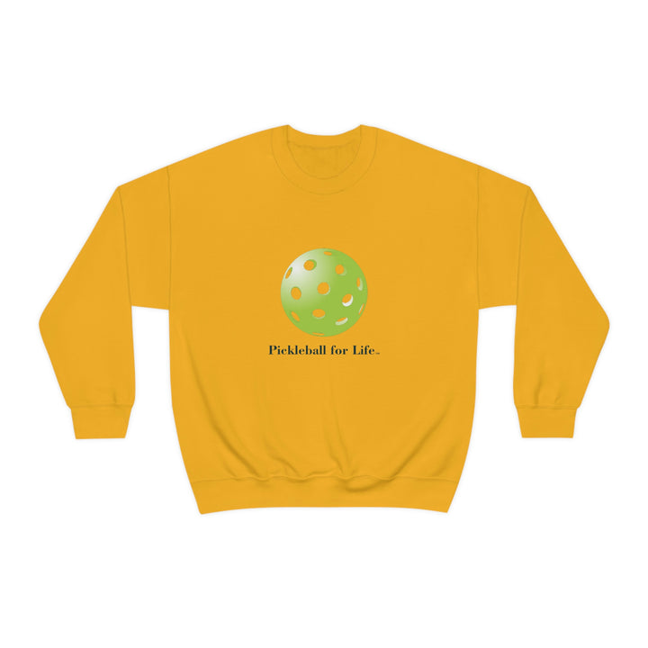 Pickleball for Life-Green Unisex Crewneck Sweatshirt - Great Pickleball Stuff