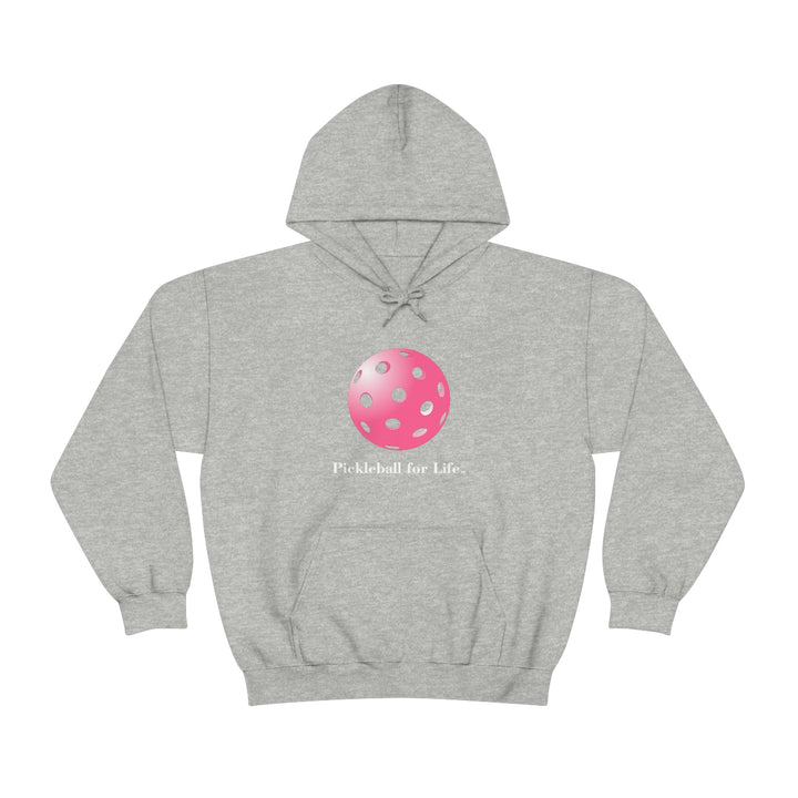 Pickleball for Life-Pink Unisex Hoodie - Great Pickleball Stuff