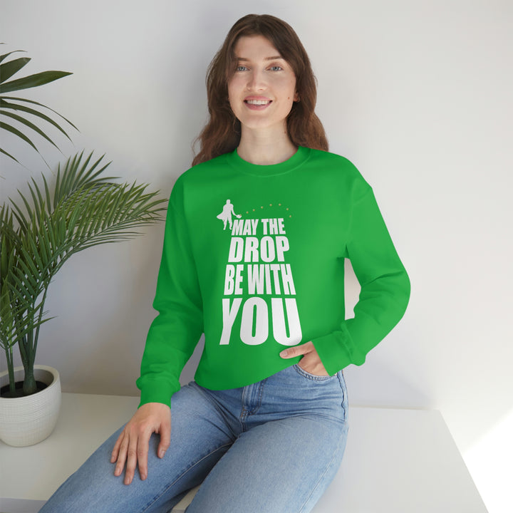 May the Drop Be With You Unisex Crewneck Sweatshirt - Great Pickleball Stuff